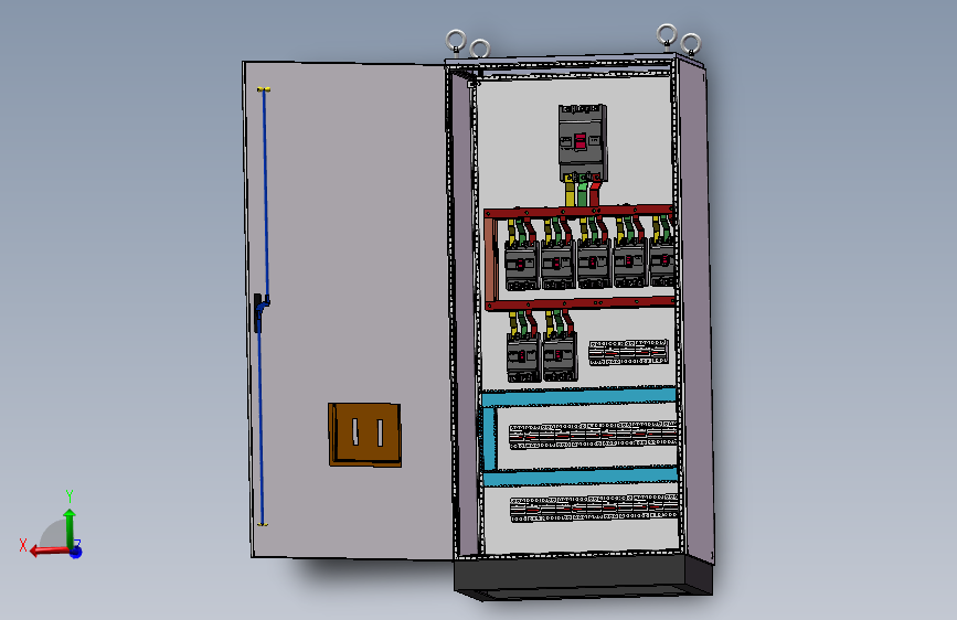 电控柜、配电箱、钣金、仿威图电源柜630A