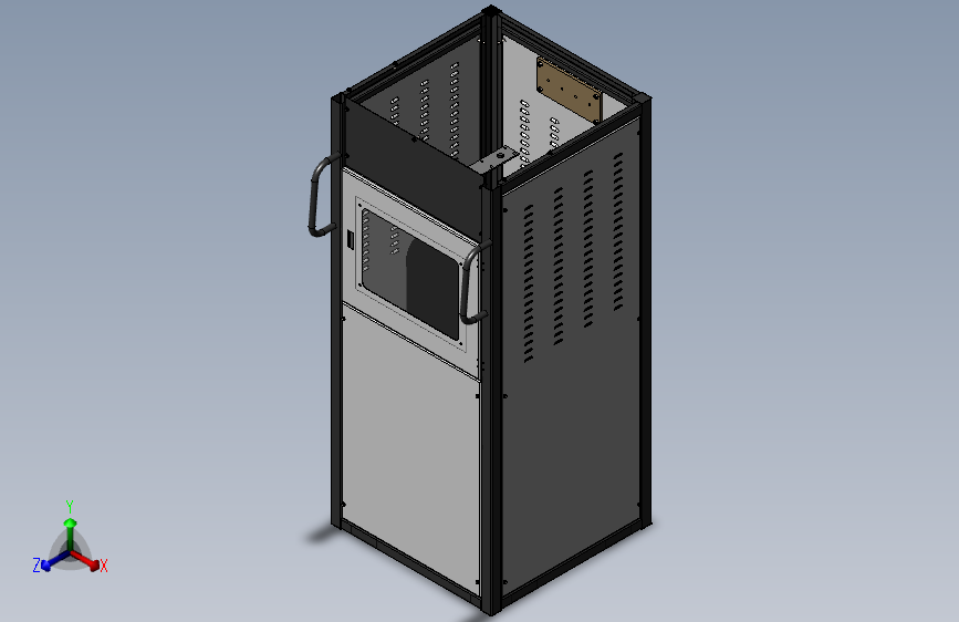 电控柜、配电箱、钣金、高低压成套机柜钣金机柜模型