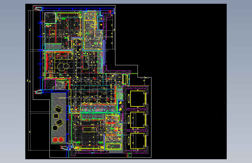 27.现代-B户型CAD施工图+效果图