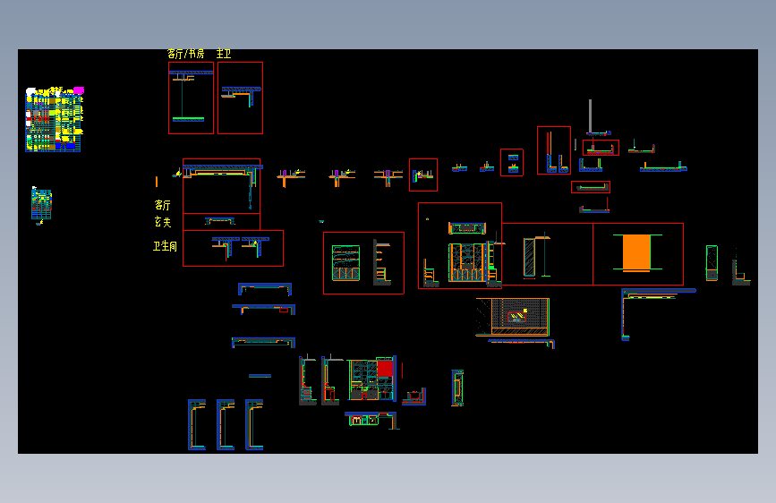 43.现代-CAD施工图+效果图