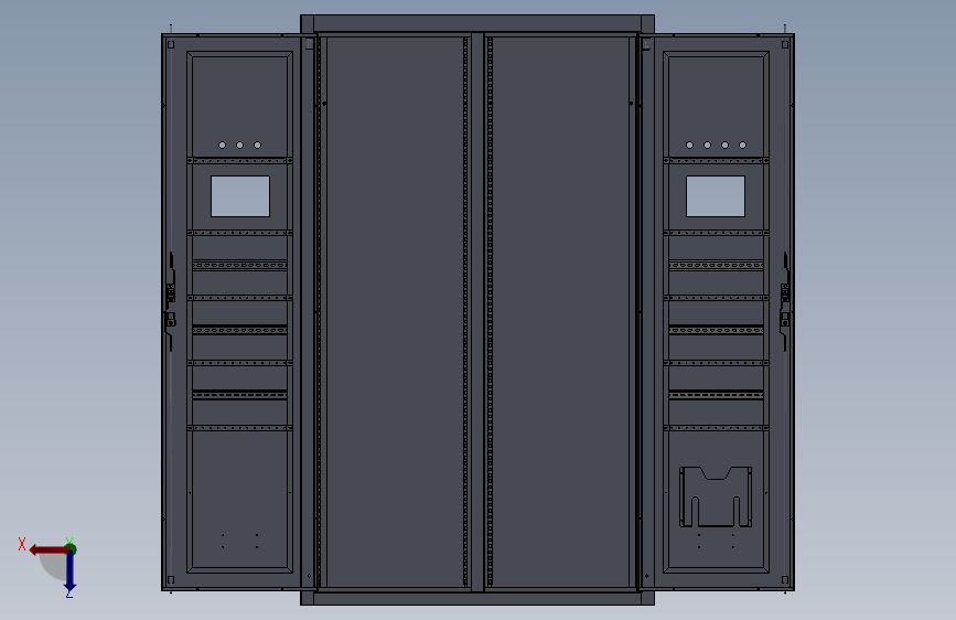 电控柜、配电箱、钣金、双开门配电柜柜体钣金机箱
