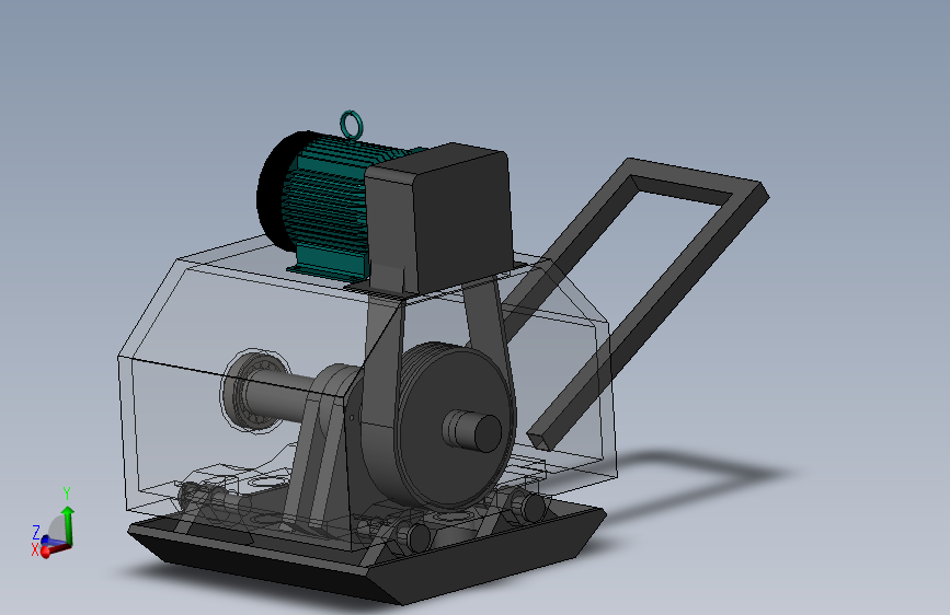 平板夯(sw+cad+说明书)