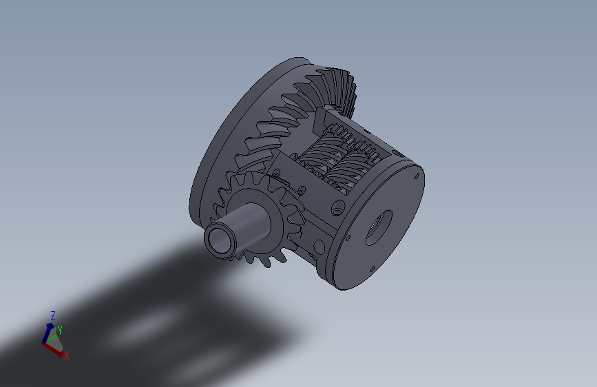 差速器(sw+说明书+cad)