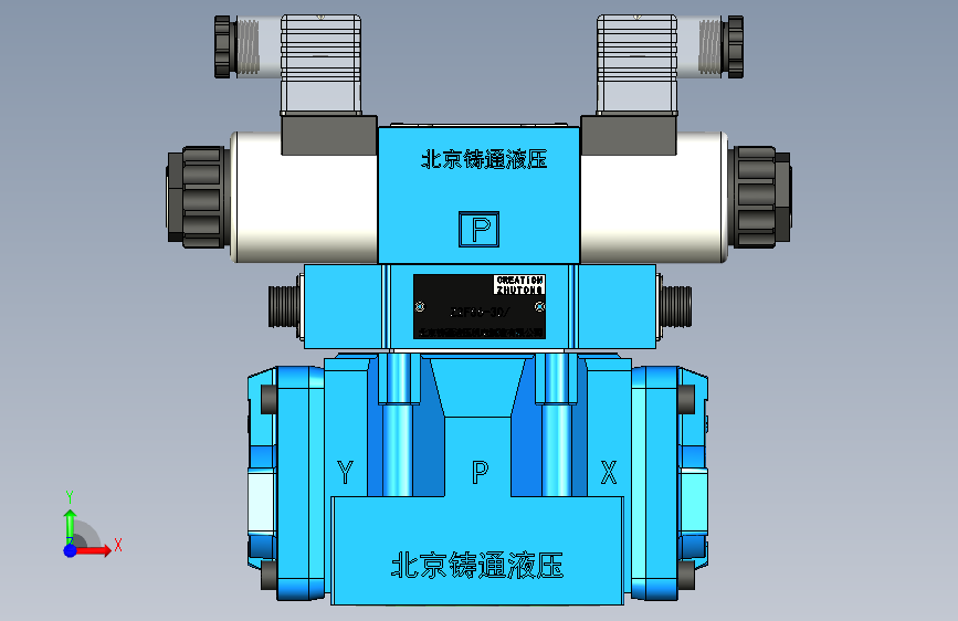 4WEH10-S 电液换向阀 正面视图