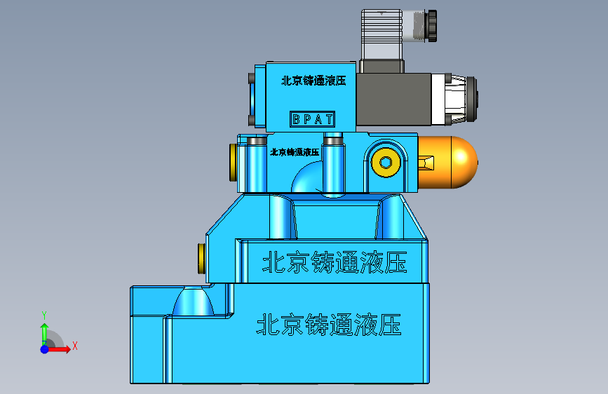 DAW30-2 先导式卸荷溢流阀 正面视图