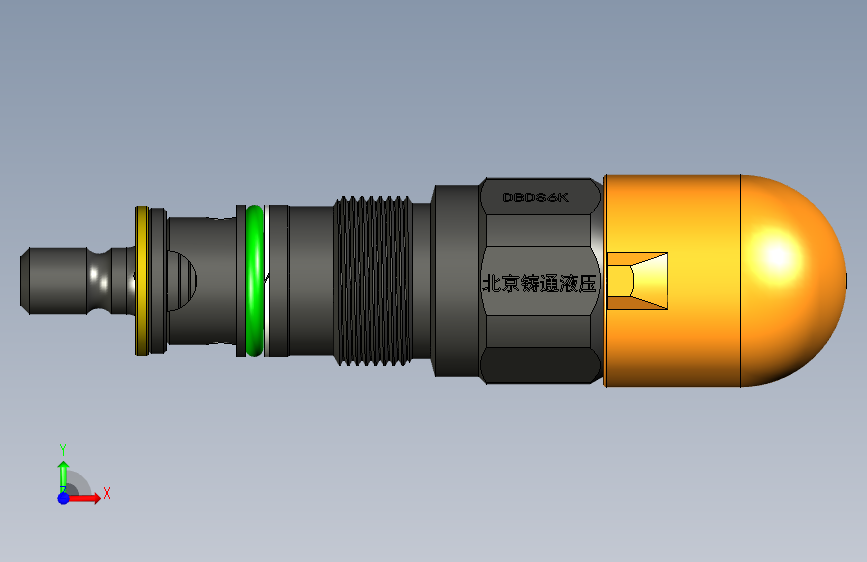 DBDS6K 直动型溢流阀 正面视图