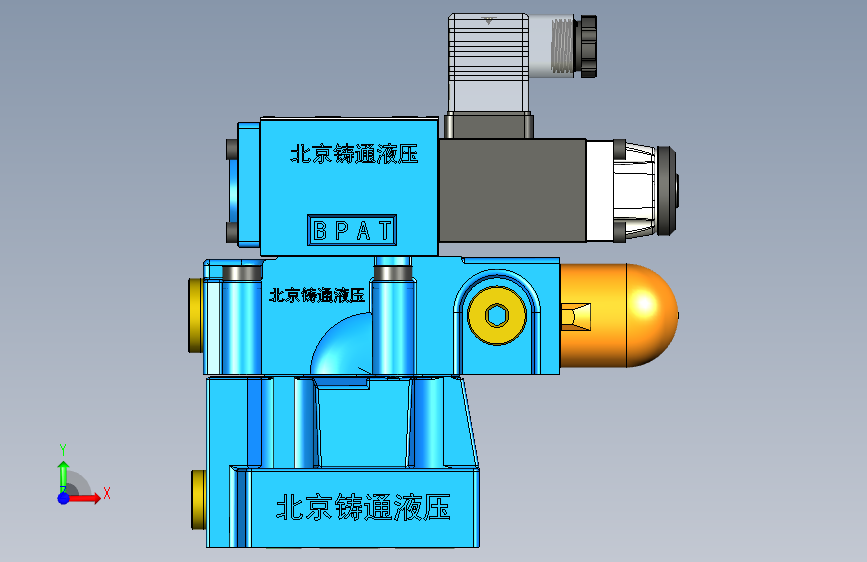DBW10-2 先导式电磁溢流阀 正面视图