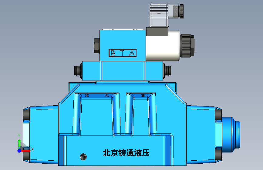 H-3WEH25-S 电液换向阀 正面视图