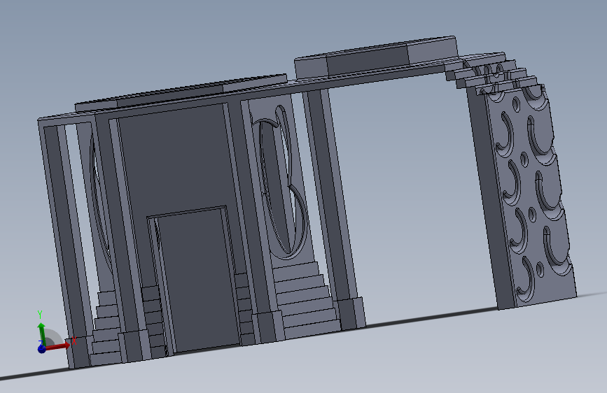 屋顶带盘子的动物小屋
