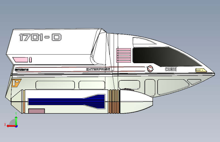 B2003794-星际迷航 6 型穿梭机 - 03 号居里号穿梭机