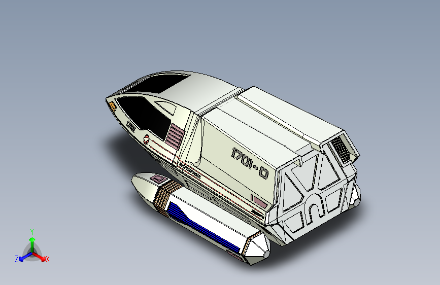 B2003794-星际迷航 6 型穿梭机 - 03 号居里号穿梭机
