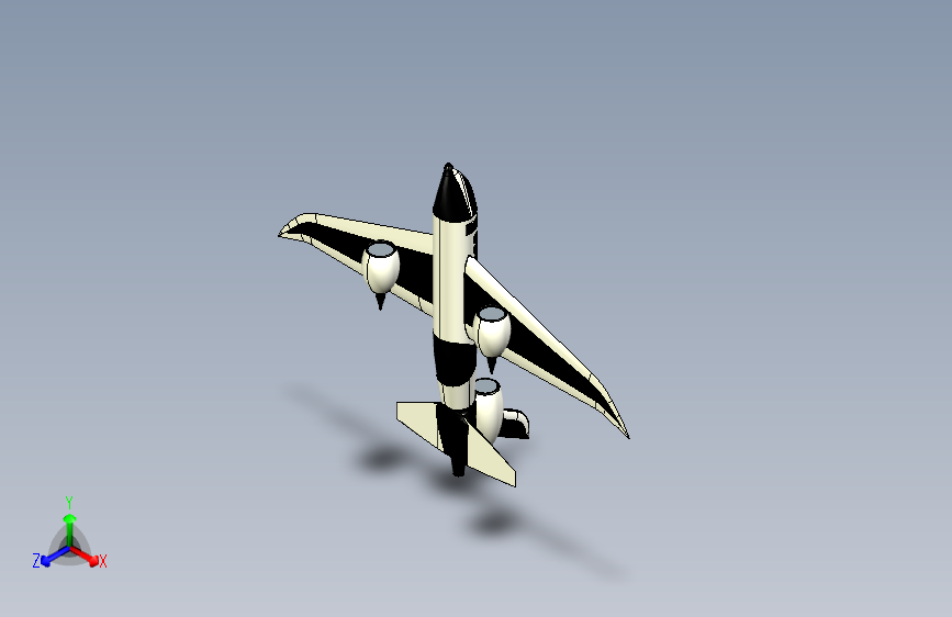 B2003843-飞机_玩具模型（用于3D打印）