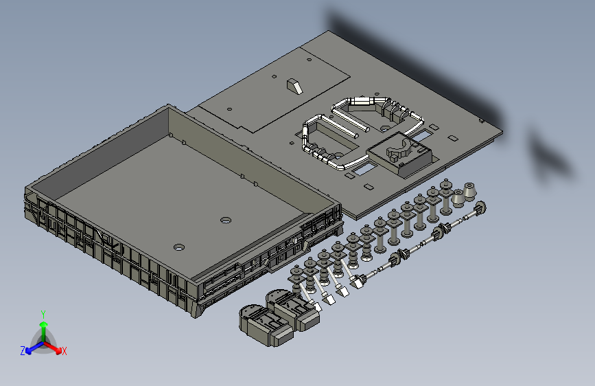 B3003091-1400 比例：龙型号和太空穿梭机的移动发射台