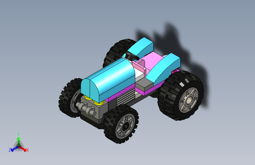 B3003130-乐高拖拉机