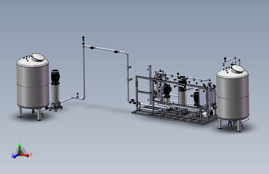 化工设备、4000纯水制剂水处理设备机-