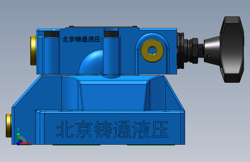 DB30-1 先导式溢流阀.SLDPRT 正面视图