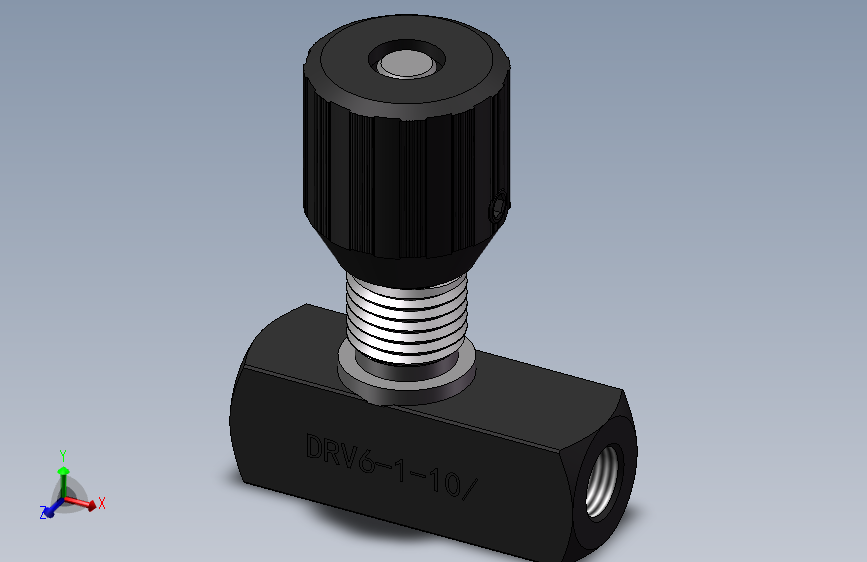 DRV6 单向节流截止阀.SLDPRT