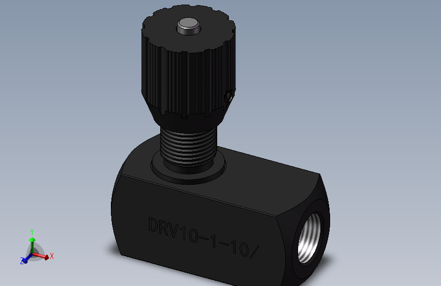DRV10 单向节流截止阀.SLDPRT