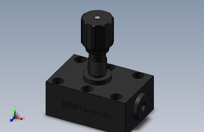 DRVP16 单向节流截止阀.SLDPRT