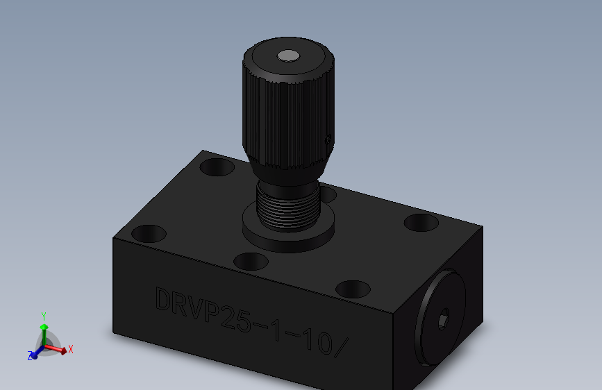 DRVP25 单向节流截止阀.SLDPRT