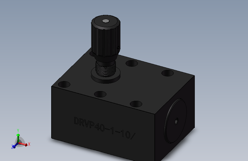 DRVP40 单向节流截止阀.SLDPRT