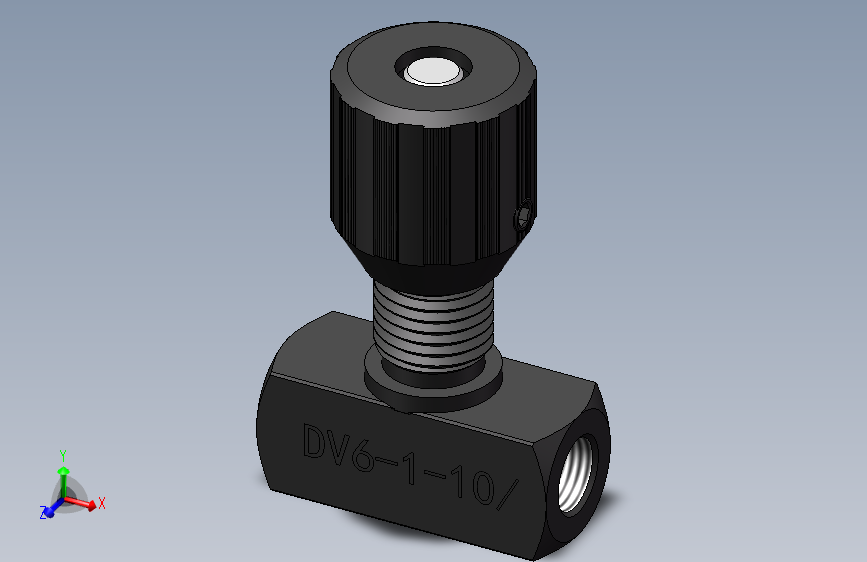 DV6 节流截止阀.SLDPRT