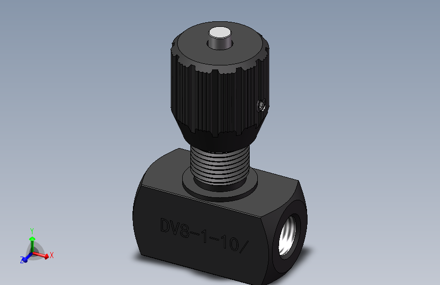 DV8 节流截止阀.SLDPRT