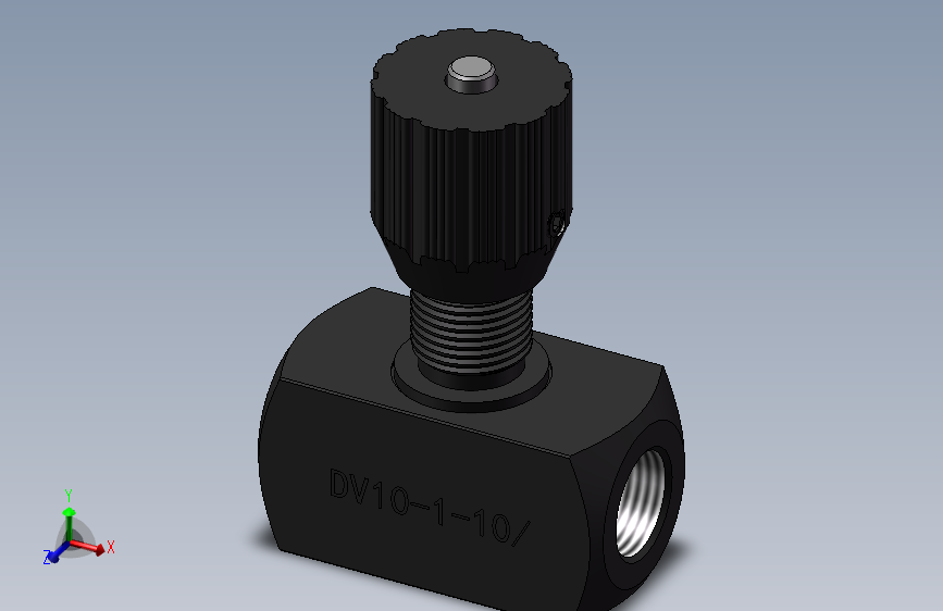 DV10 节流截止阀.SLDPRT