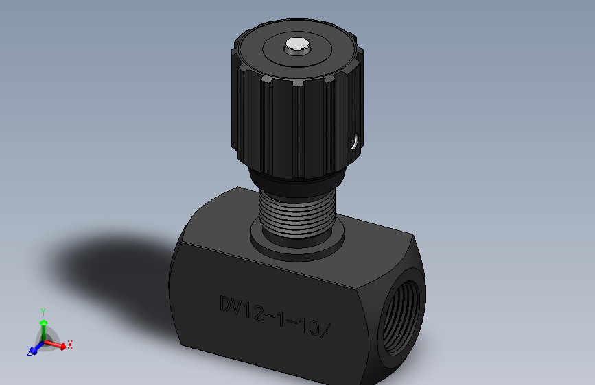 DV12 节流截止阀.SLDPRT