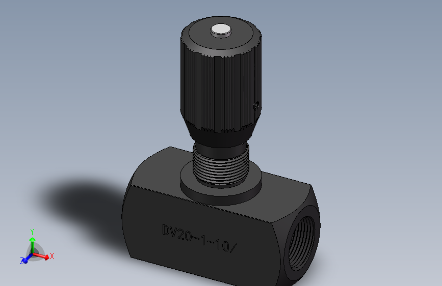 DV20 节流截止阀.SLDPRT