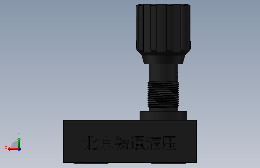 DVP16 节流截止阀.SLDPRT 背面视图