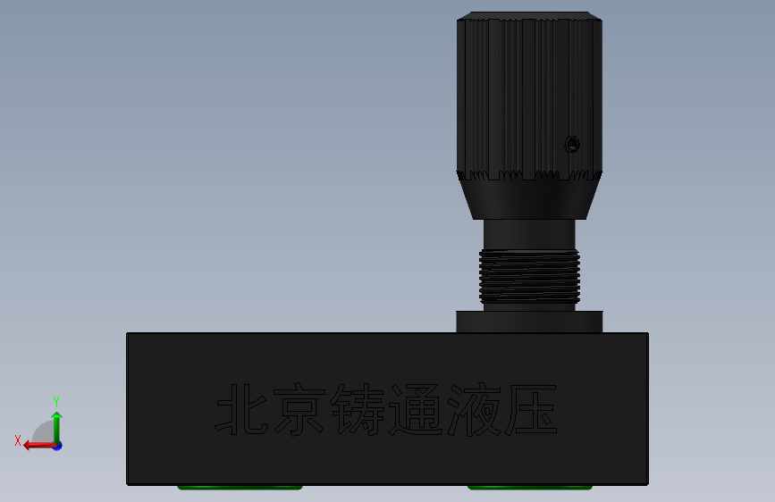 DVP30 节流截止阀.SLDPRT 背面视图