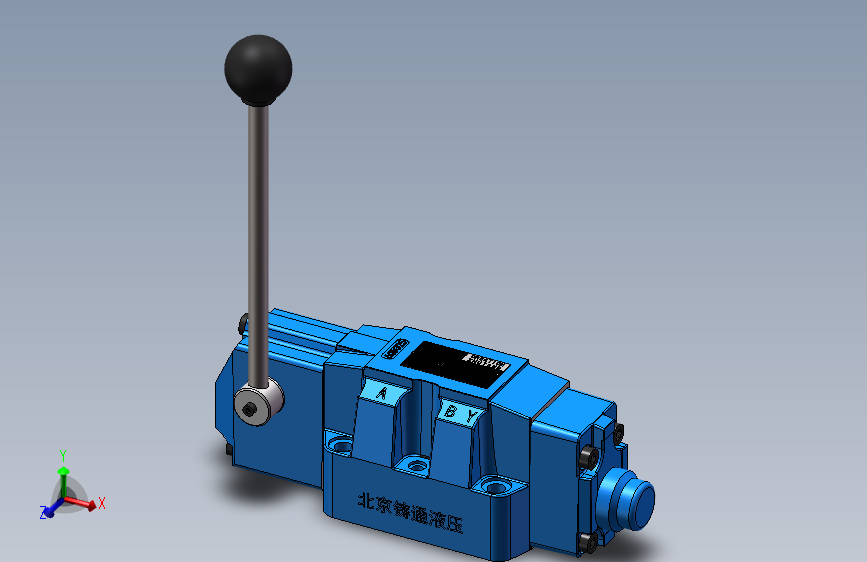 WMM16 二位阀手动换向阀（不带定位）.SLDPRT