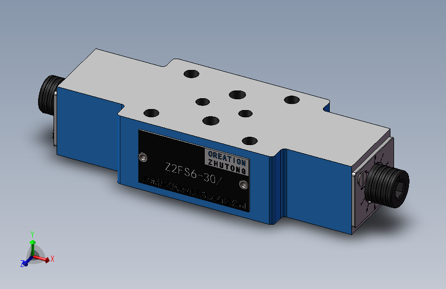 Z2FS6-30 叠加式双单向节流阀.SLDPRT