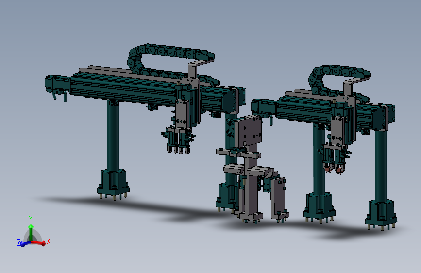 吸盘机械手、两工位直线吸附机构