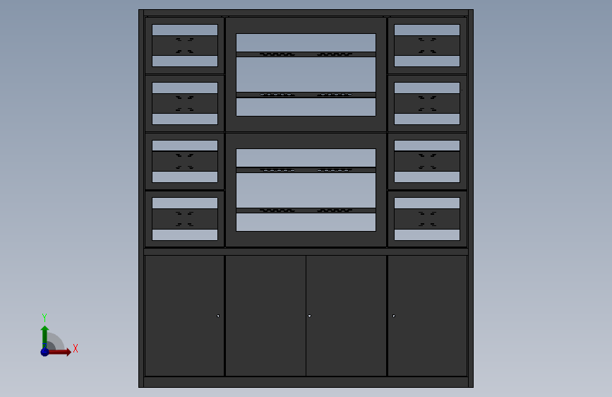 电控柜、面罩式电视墙
