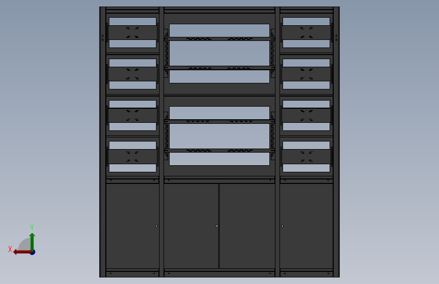 电控柜、面罩式电视墙