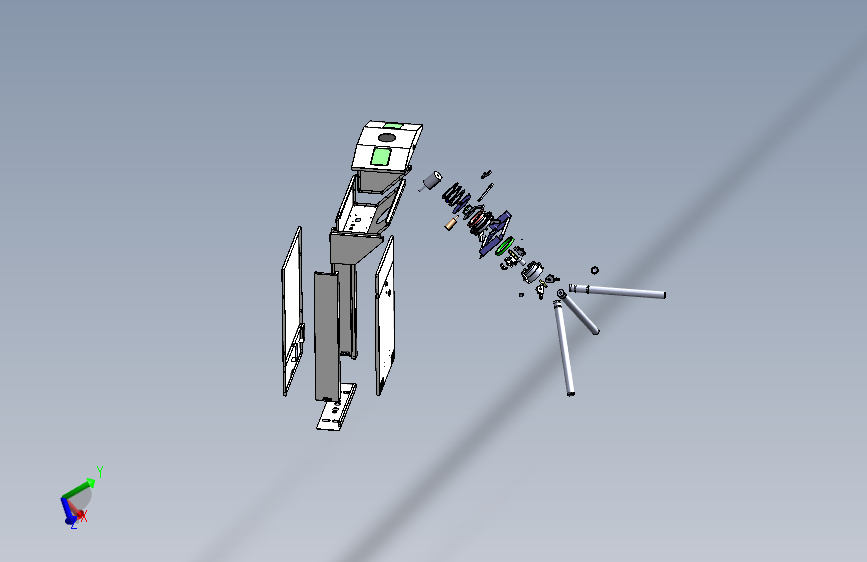 电控柜、立式三辊道闸