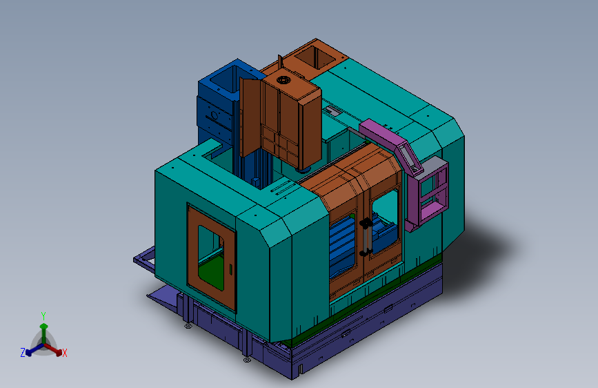 电控柜、立式加工中心1100X900