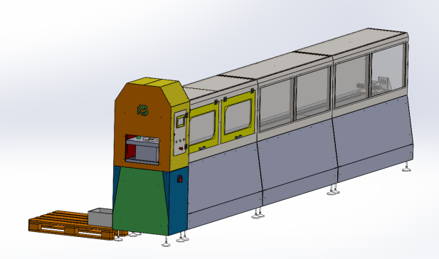 自动型材冲孔机——模块化工业设计
