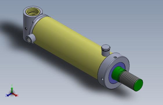 A0002482-焊接型液压缸（带前后端安装孔）90x50x270 毫米