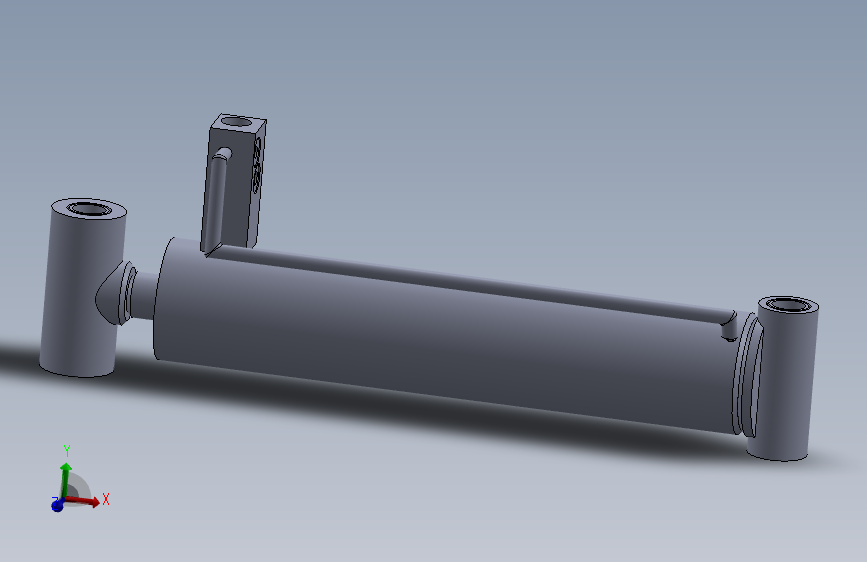 焊接式液压缸（带前杆端安装孔眼）88.9x38.1x395毫米