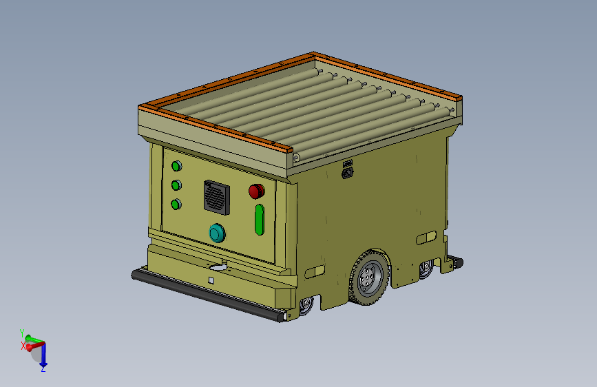 AB型非动力滚筒背负式AGV