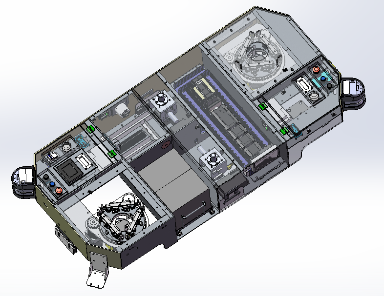 AGV搬运车3D数模图纸 Solidworks设计 附STEP格式