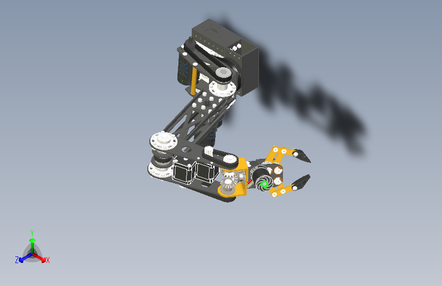 简易5自由度机械臂结构