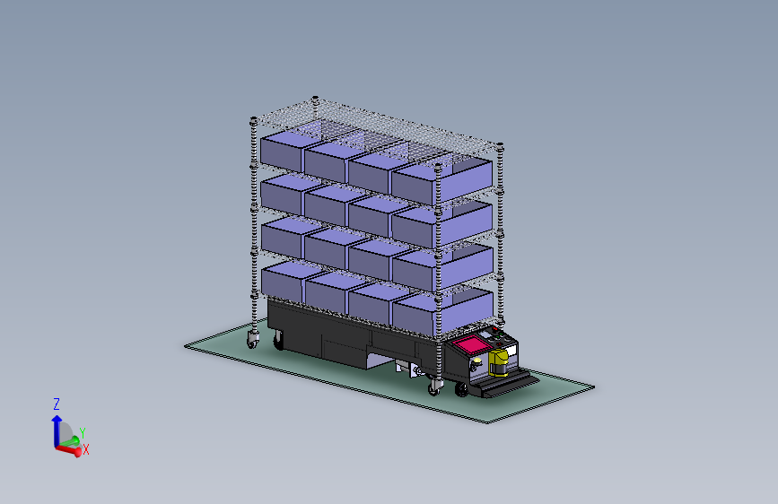 潜伏式AGV配料架AGV搬运小车
