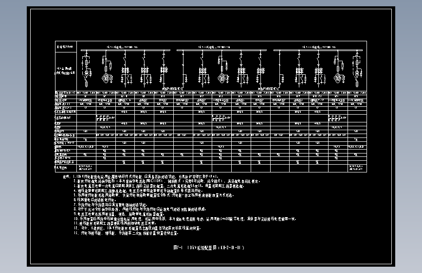 图7-1  10kV系统配置图（KB-2-D1-01）