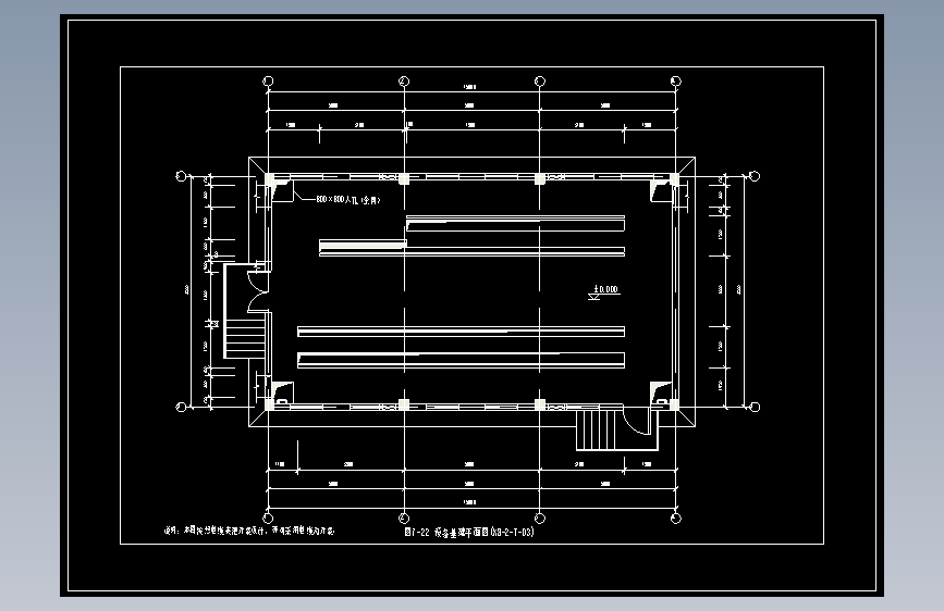 图7-22 设备基础平面图(KB-2-T-03)