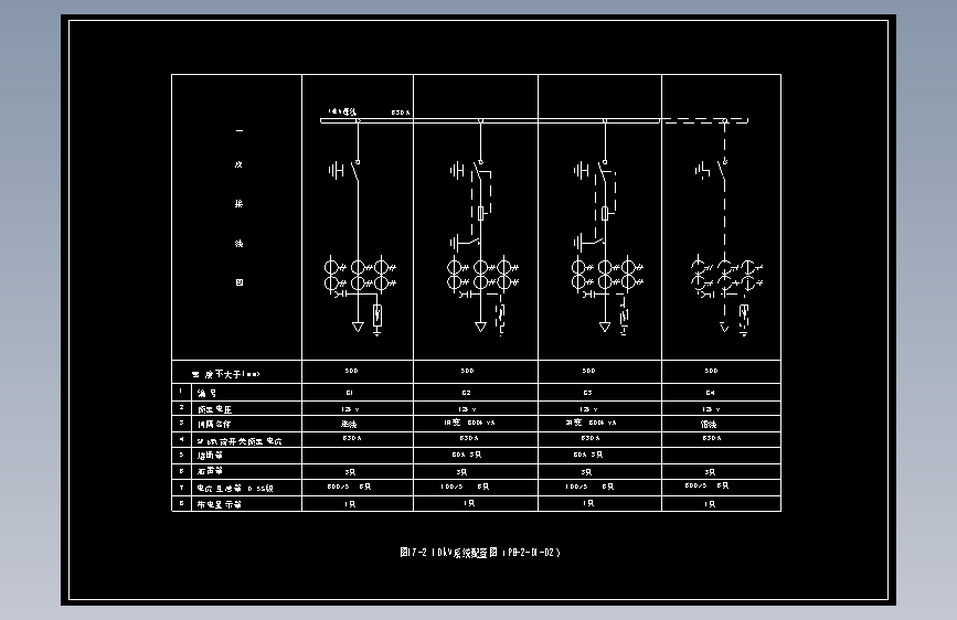 图17-2 10kV系统配置图（PB-2-D1-02）