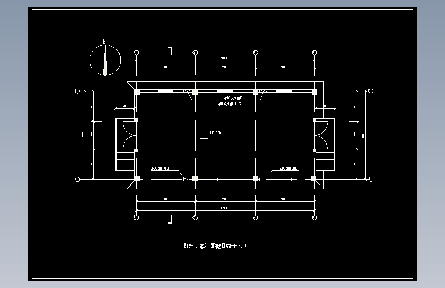 图19-15 建筑平面布置图(PB-4-T-01)